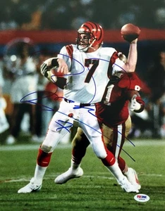 BOOMER ESIASON SIGNED AUTOGRAPHED 11x14 PHOTO CINCINNATI BENGALS LEGEND PSA/DNA - Picture 1 of 3