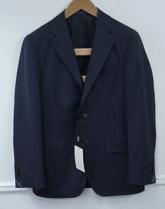 Blazer La Spalla Para Hombre Azul Marino 100% Lana S150 Talla EU50 UK/US40 - Imagen 1 de 8