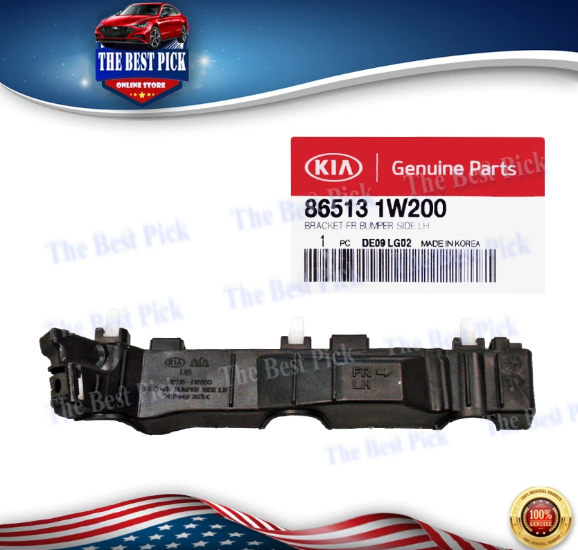 ⭐GENUINE⭐ BRACKET FRONT BAMPER LEFT SIDE FOR KIA RIO 2012-2017 865131W200 - Image 1 of 1