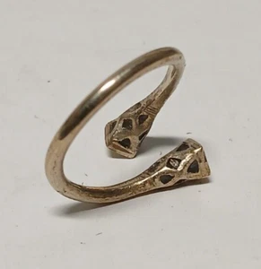 Anillo tuareg africano hecho a mano, joyería bereber africana tribal étnica ajustable - Imagen 1 de 5