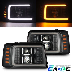For 1992-1996 Ford F-Series/Bronco PRO-Series Projector Headlights Black - Picture 1 of 10