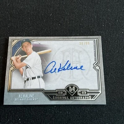 2017 Topps Museum Al Kaline Archival Auto Autograph #38/99 Tigers - Image 1 of 2
