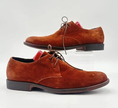 Cámper Marrón Gamuza Oxford Encaje 43 Cuero Euro Raro De Colección Foto 1 de 4