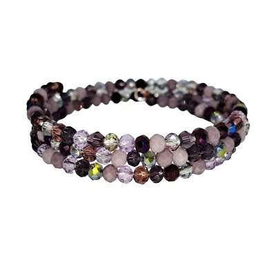 Memory wire bracelet multicolored purple - Image 1 of 4