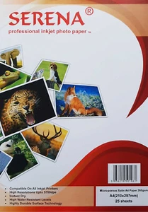 Serena Profesjonalny atramentowy papier fotograficzny Mikroporowata satyna A4 260gsm - opakowanie 25 szt. - Zdjęcie 1 z 1