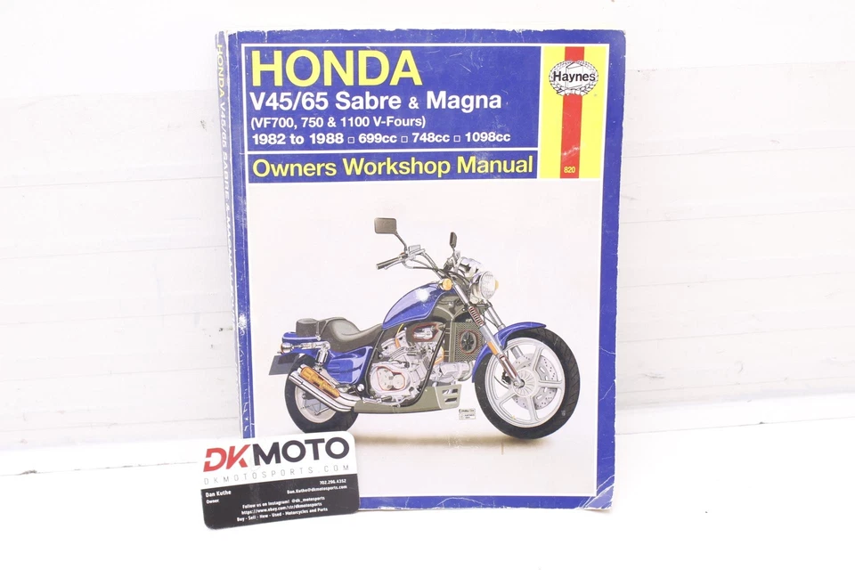 86 HONDA MAGNA 700 VF700C HAYNES 820 MANUAL DE SERVICIO LIBRO R1.BX26 Foto 1 de 4