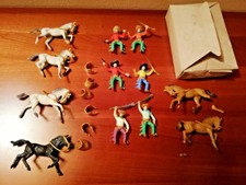SOLDATINI NARDI - confezione completa 6 COW BOYS A CAVALLO - ART. 530 – VINTAGE
