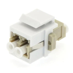 Keystone Jack LC/UPC Multimode Duplex Ivory - Picture 1 of 1