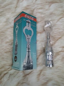 Coca-Cola Bottle/Can Opener Chrome Plated 7.5"   *NEW* - Picture 1 of 4
