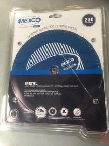 MEXCO 230mm Metal Cutting Diamond Disc 9inch MEXCEL XCEL Grade -Grinder Blade - Picture 1 of 2