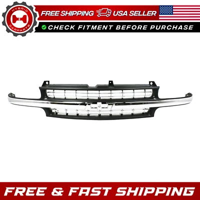 NEW Grille For 1999-2002 Silverado 1500 2500 2000-06 Tahoe Suburban - Image 1 of 4