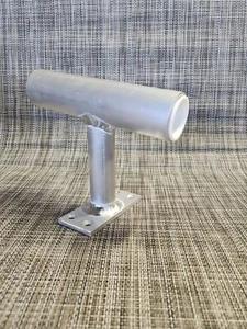1.25” Inside Diameter Shallow Water Pin / Pole Anchor Mount for ANGLED TRANSOMS - Picture 1 of 10