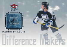 2005-06 Ultra DIFFERENCE MAKERS #10 MARTIN ST. LOUIS - Tampa Bay Lightning