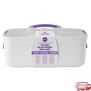 Cake Decorating Tool Organizer Storage Caddy Piping Bags Molds Tips Transport US - Picture 1 of 6