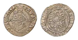 Hungary - Ferdinand I, House of Habsburg - 1530 Silver Denar - Picture 1 of 3
