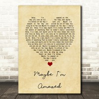 Bring Me Sunshine White Heart Song Lyric Print