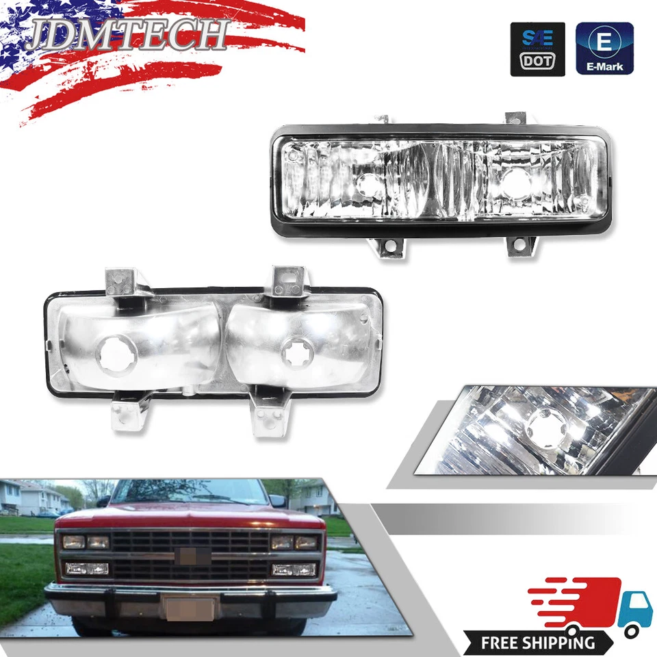 Corner Marker Signal Parking Light Pair Set for Chevy GMC Van Jimmy Pickup Truck - Image 1 of 4