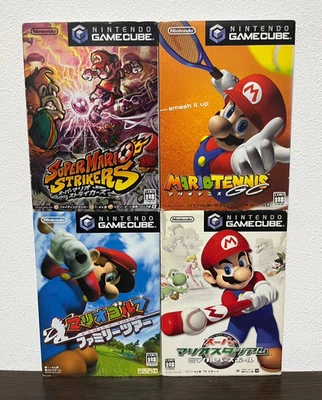 Mario Golf & Stadium Miracle Baseball & Strikers & Tennis set Nintendo GameCube - Image 1 of 4