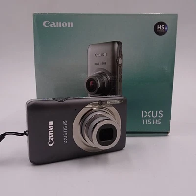 Canon IXUS 115 HS Digitalkamera Grau Digicam 12.1 MP in OVP Zustand gut  - Bild 1 von 4