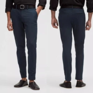 Pantalones informales Lululemon ABC para hombre Warpstreme en azul marino real talla 33 - Imagen 1 de 16