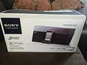Sony NASSV20i HomeShare Wi-Fi iPod/iPhone Speaker Dock Network Audio System - Picture 1 of 10
