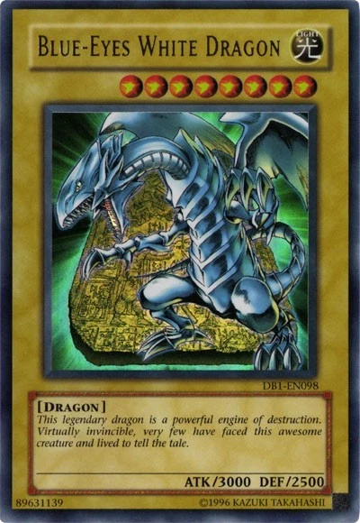Blue-Eyes White Dragon - DB1-EN098 - Ultra rare unlimited NM Yugioh - Image 1 of 1