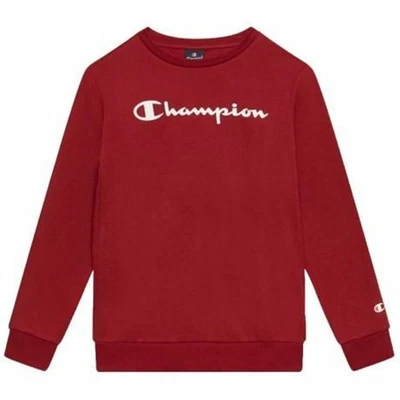 Sudadera Infantil Champion Crewneck Blanco Rojo - Imagen 1 de 4