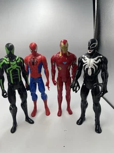 Spider-Man Ultimate Hero 12” Action Plastic Jointed Figures Set/4 2013-2018 - Picture 1 of 13