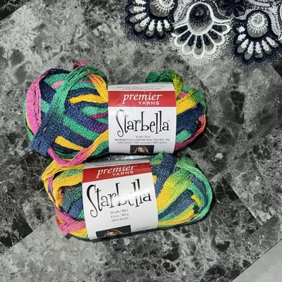 Starbella Premier Yarns Balloons Crochet Craft Yarn 2 SKEINS NEW - Image 1 of 2