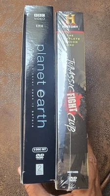 Jurassic Fight Club Season 1 4 disc set NEW SEALED + BBC Planet Earth 5 disc set - Image 1 of 4