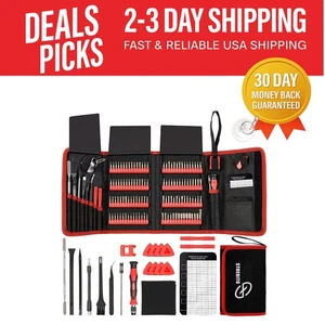 Ergonomic 120-Bit Electronics Screwdriver Set - Durable & Portable Storage - Picture 1 of 10