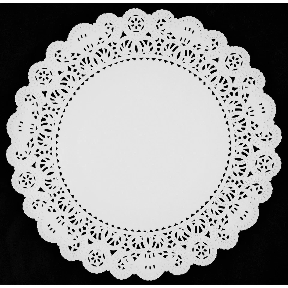 Cargador de papel blanco de encaje de 50 - 12" | Cargadores de tapete de papel Normandía BLANCO Foto 1 de 1