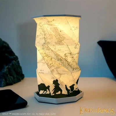 Lord of the Rings Map of Middle Earth Foldable Lamp - Image 1 of 4
