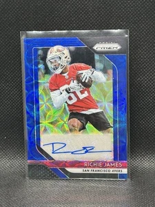 2018 Panini Prizm - Rookie Autographs Richie James #RA-RJA Blue Scope Prizm /99 - Bild 1 von 2