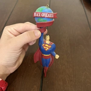 Vintage SUPERMAN PEACE ON EARTH WEIHNACHTSSCHMUCK. WARNER BROTHERS. 2000** - Bild 1 von 7
