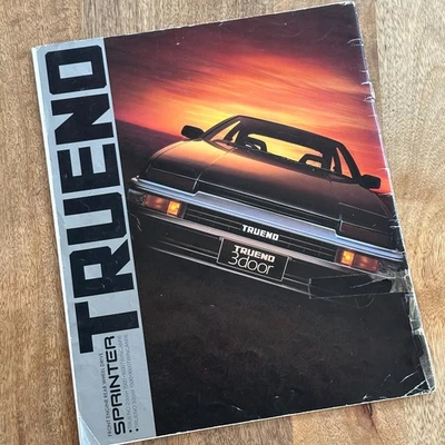 Catálogo de folletos vintage Toyota Sprinter Trueno AE86 JAPÓN 1986 revista JDM Foto 1 de 4