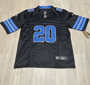Barry Sanders Detroit Lions Nike Vapor F.U.S.E Elite Schwarz Neu mit Etikett 2x - Bild 1 von 8