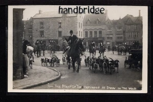 Stow on the Wold - Treffen der Heythropenjagd - Echtfoto Postkarte - Bild 1 von 1