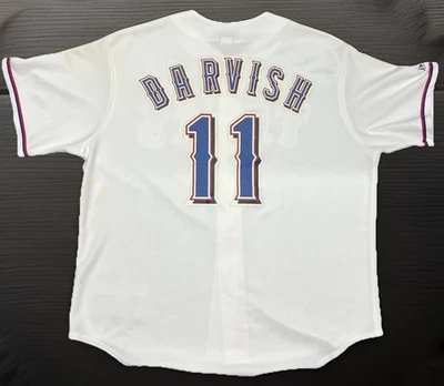 Majestic Texas Rangers Authentic Yu Darvish Home White Jersey Mens Size 2XL NWOT - Image 1 of 4