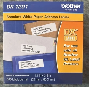 Brother DK-1201 Address Label For Brother QL Label Printers (BRAND NEW BOX) - Picture 1 of 3