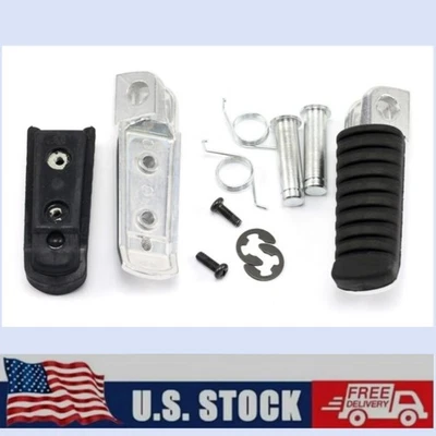 Front Rider Foot Pegs Footrests For KAWASAKI NINJA 1000 VERSYS 650 GPz1100 ER-6F Foto 1 de 4