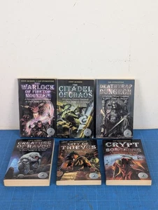 Fighting Fantasy Wizard Books 1-6 Steve Jackson Ian Livingstone Gamebooks - Picture 1 of 15