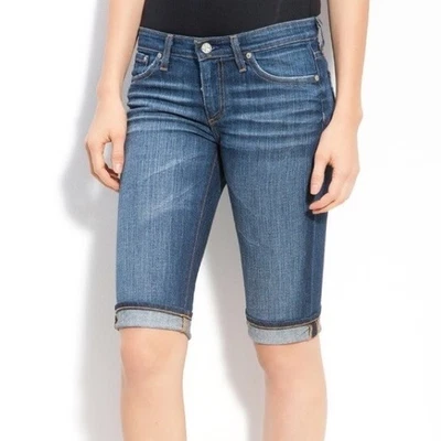 Pantalones cortos de mezclilla elásticos AG Adriano Goldschmied Mailbu talla 28 Foto 1 de 4