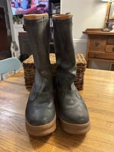 KEEN Dry Leather Boots Women’s 10 Waterproof Suede Waxed Willamette Midcalf - Picture 1 of 15