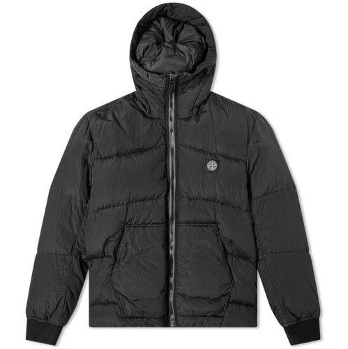 Piumino Stone Island Nylon Metallo Watro Ripstop Taglia M Nero Giacca Tampone