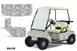 Graphics Kit Decal Sticker For Club Car Golf Cart 1983-2014 BALLIN - Picture 1 of 2