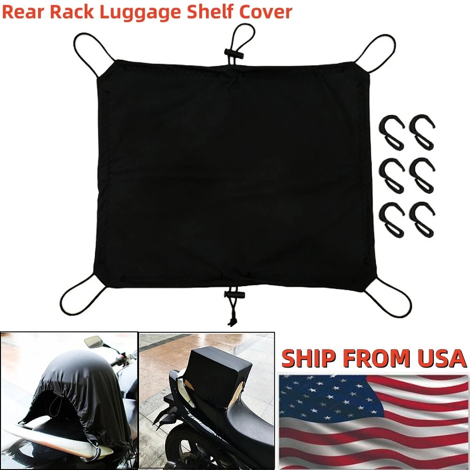 US 40x50cm Cargo Net Motorcycle Helmet Mesh Seat Rear Rack Luggage Shelf Cover — 第 1/4 张图片