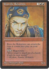 Magic the gathering-eron the relentless-homelands 1995-mint-unplayed