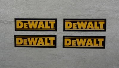 4pc Dewalt Black decals graphics stickers Drill Saw tools Cordless Pick Size Foto 1 de 2