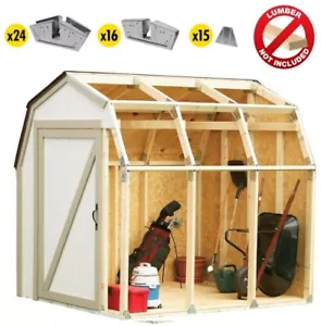 BUILD YOUR PROPIO 2X4 BÁSICO CUALQUIER TAMAÑO KIT DE COBERTIZO DE TECHO DE GRANERO - 90190MIE - Imagen 1 de 1